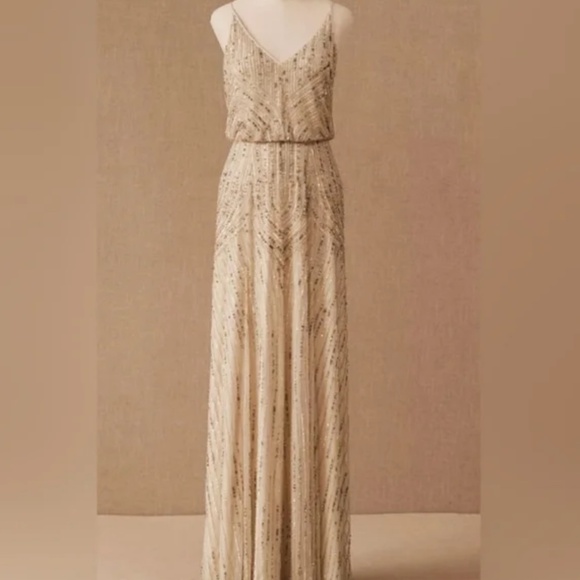 BNWT BHLDN Anthropologie Beaded Dress - Picture 9 of 10